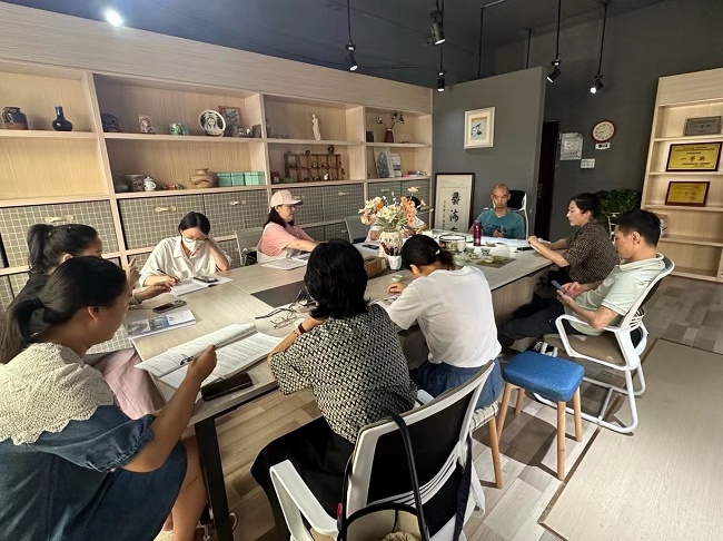 九江三中艺术组召开本学期第二次教研组会